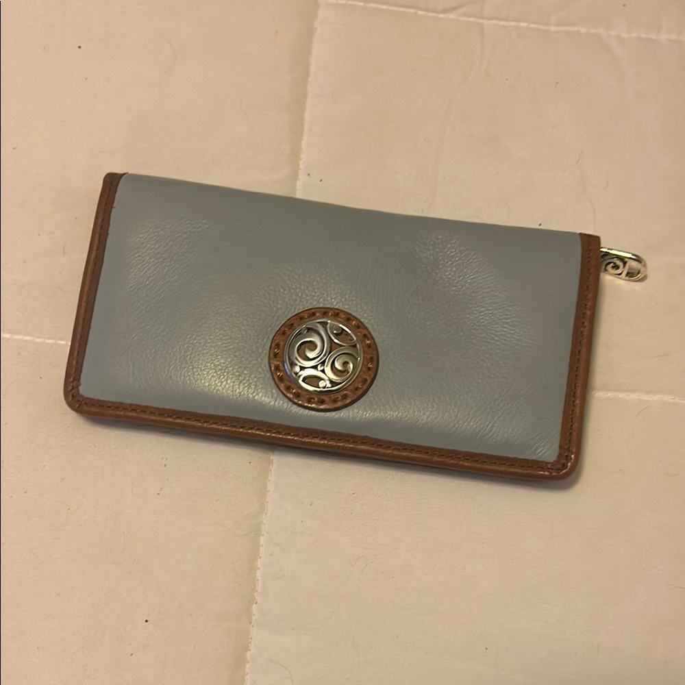 Stylish Blue and Brown Wallet